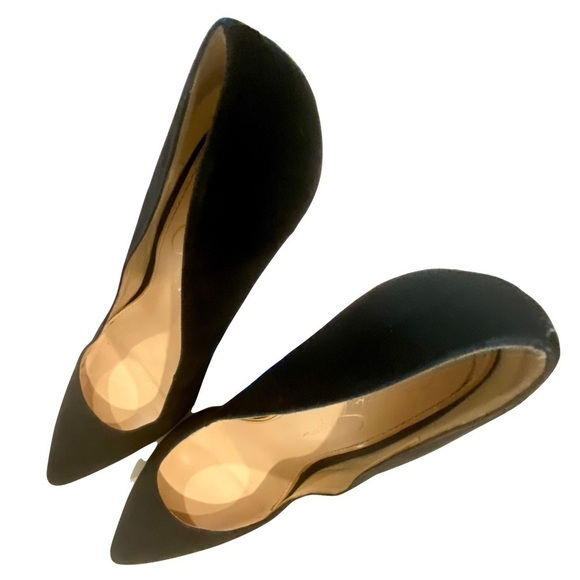 Jessica Simpson Oravia Classic Pointed Toe Pumps Black Vegan Suede Size 11 - Picture 4 of 10